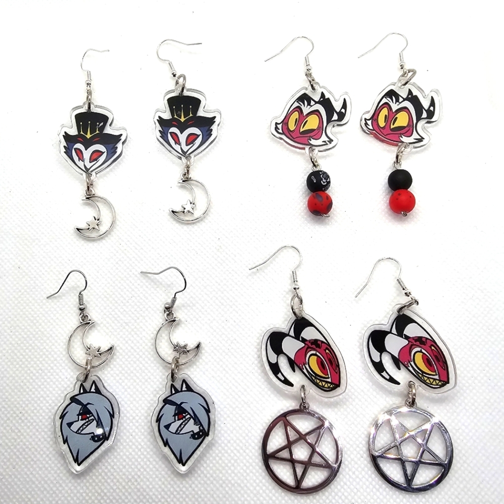 Helluvaboss Earrings! Blitz Stolas Loona Moxie - Handmade Hypoallergenic